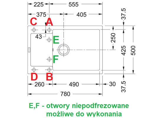 Zlew FRANKE Maris MRG 611-78 XL cappuccino (114.0675.981) *** zamów wycięcie otworów GRATIS ***