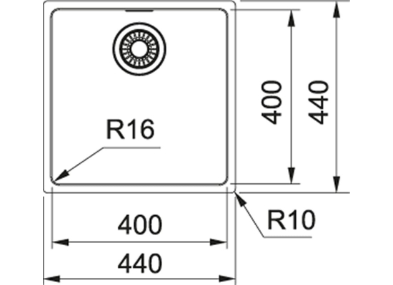 Zlew FRANKE Maris MRX 110-40 stal SZCZOTKOWANA (122.0543.995)