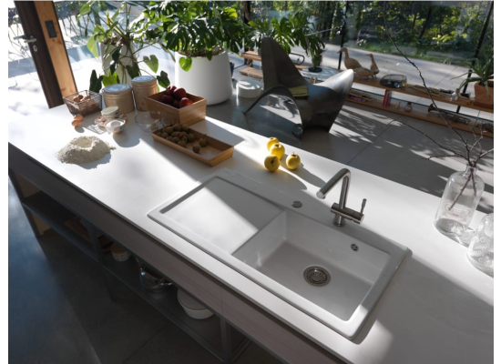 Zlew ceramiczny FRANKE Mythos MTK 611-100 (komora LEWA) kremowy | Fraceram (124.0379.853)