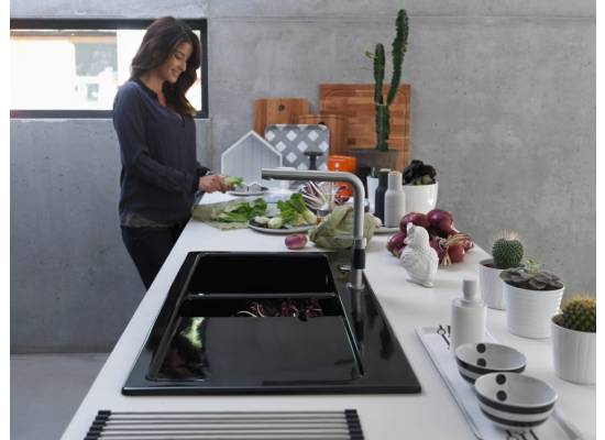 Zlew ceramiczny FRANKE Mythos MTK 651-100 (komora PRAWA) kremowy | Fraceram (124.0379.862)