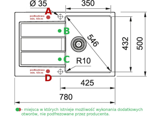 Zlew FRANKE Sirius 2.0 S2D 611-78 beżowy | Tectonite (143.0676.419) *** zamów wycięcie OTWORU na dozownik GRATIS ***