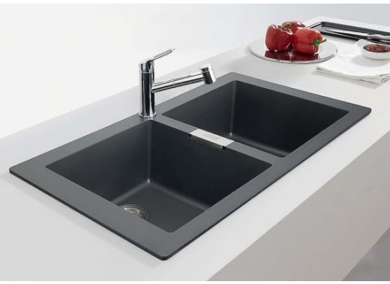 Zlew FRANKE Sirius 2.0 S2D 620-35-35 kamienny szary | Tectonite (143.0618.701) *** zamów wycięcie OTWORU na dozownik GRATIS ***