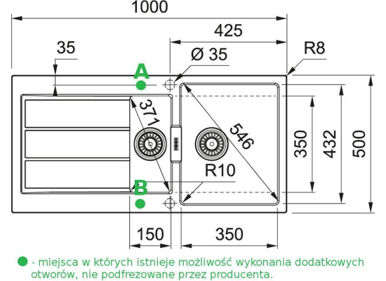 Zlew FRANKE Sirius 2.0 S2D 651-100 beżowy | Tectonite (143.0671.693) *** zamów wycięcie OTWORU na dozownik GRATIS ***