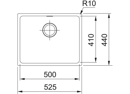 Zlew FRANKE Sirius SID 110-50 kamienny szary | Tectonite (125.0501.044)