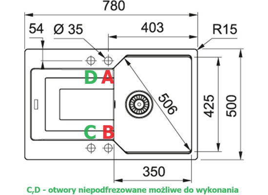 Zlew FRANKE Urban UBG 611-78 beżowy (114.0687.269) *** zamów wycięcie otworów GRATIS ***