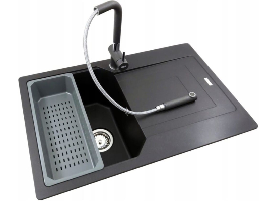 Zlew FRANKE Urban UBG 611-86 czarny mat (114.0687.287) *** zamów wycięcie otworów GRATIS ***