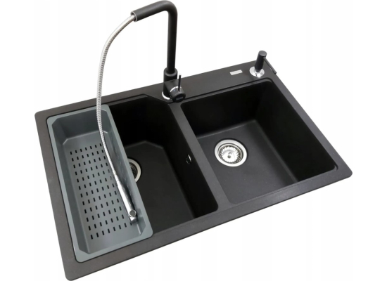 Zlew FRANKE Urban UBG 620-36-33 czarny mat (114.0687.311) *** zamów wycięcie otworów GRATIS ***