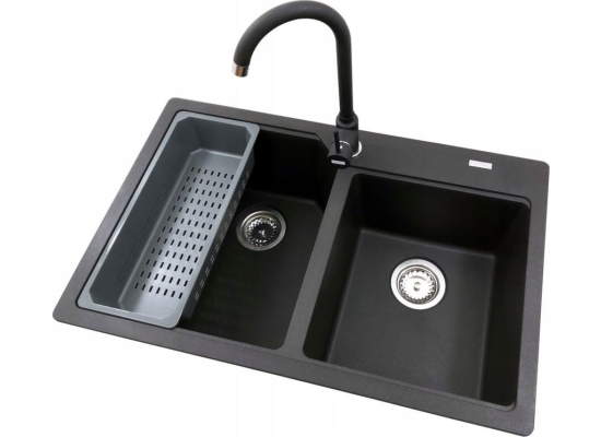 Zlew FRANKE Urban UBG 620-36-33 czarny mat (114.0687.311) *** zamów wycięcie otworów GRATIS ***