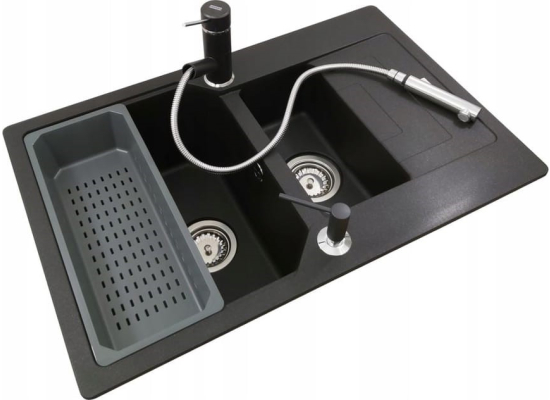 Zlew FRANKE Urban UBG 651-78 onyx (114.0687.296) *** zamów wycięcie otworów GRATIS ***