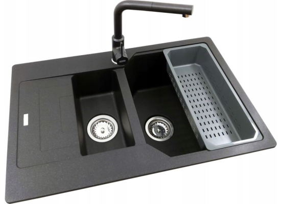 Zlew FRANKE Urban UBG 651-78 onyx (114.0687.296) *** zamów wycięcie otworów GRATIS ***