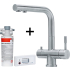 Zestaw FRANKE | bateria ATLAS CLEAR WATER stal szczotkowana INOX + zestaw CLEAR WATER M (120.0637.657)