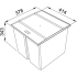 Sortownik FRANKE EasySort 450-2-0 | 2x14,5l (121.0494.182)