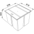 Sortownik FRANKE EasySort 450-0-4 | 4x7,5l (121.0494.191)