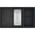 Zlew FRANKE Kanon KNG 160-46-21 onyx BLACK EDITION (wkładka + rollmata) (125.0740.836)