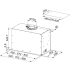 Okap do zabudowy FRANKE Box Flush Premium FBFP XS A52 stal szczotkowana | 670m3/h (305.0665.368)