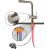 Bateria FRANKE ACTIVE L TWIST PULL-OUT SPRAY stal szczotkowana INOX (115.0653.505)