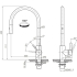 Bateria FRANKE EOS NEO PULL-OUT SPRAY złoty (szczotkowany) (115.0681.244)