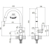 Bateria FRANKE LINA J PULL-OUT chrom (115.0693.229)