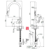 Bateria FRANKE MARIS SLIM CLEAR WATER J PULL-OUT chrom (120.0730.870)