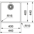 Zlew FRANKE Maris MRX 110-40 stal SZCZOTKOWANA (122.0543.995)