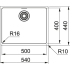 Zlew FRANKE Maris MRX 110-50 stal SZCZOTKOWANA (122.0543.996)