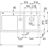 Zlew ceramiczny FRANKE Mythos MTK 651-100 (komora PRAWA) kremowy | Fraceram (124.0379.862)