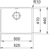 Zlew FRANKE Sirius SID 110-50 kamienny szary | Tectonite (125.0501.044)