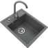 Zlew FRANKE Sirius SID 610-37 onyx | Tectonite (114.0496.104) *** zamów wycięcie OTWORU na dozownik GRATIS ***