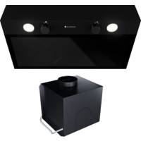 _dodatkowy RABAT 7%_ | _wysyłka 24H*_ | Okap do zabudowy GLOBALO FLUXIME 60.1 black + turbina TW 1.2 | 590 m3/h