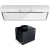 _dodatkowy RABAT 7%_ | _wysyłka 24H*_ | Okap do zabudowy GLOBALO FLUXIME 90.1 white + turbina TW 2.1 | 780 m3/h