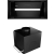 Okap do zabudowy GLOBALO LANILIA LAMEZO 60.1 black + turbina TW 1.2 | 590 m3/h