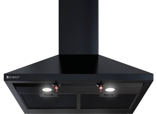 Okap przyścienny GLOBALO BERTEZ 60.3 black | 560 m3/h