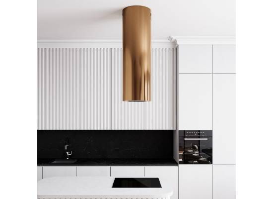 _dodatkowy RABAT 7%_ | Okap wyspowy GLOBALO CALMIO ISOLA 39.1 carmel gold | 570 m3/h