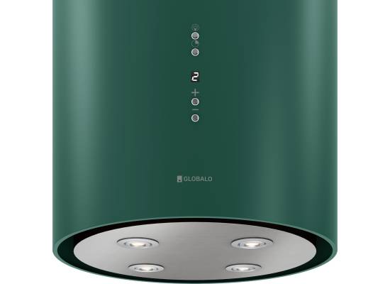 _dodatkowy RABAT 12%_ | Okap wyspowy GLOBALO CYLINDRO ISOLA 39.7 green | 742 m3/h