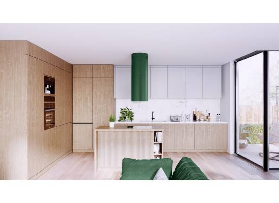 _dodatkowy RABAT 12%_ | Okap wyspowy GLOBALO CYLINDRO ISOLA 39.7 green | 742 m3/h