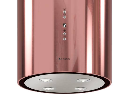 _dodatkowy RABAT 12%_ | Okap wyspowy GLOBALO CYLINDRO ISOLA 39.7 rose | 742 m3/h
