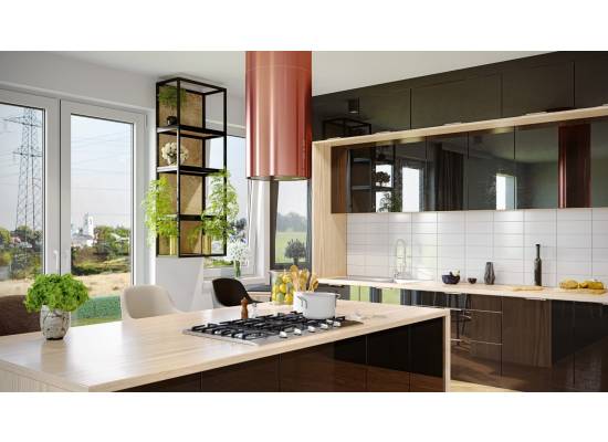 _dodatkowy RABAT 12%_ | Okap wyspowy GLOBALO CYLINDRO ISOLA 39.7 rose | 742 m3/h