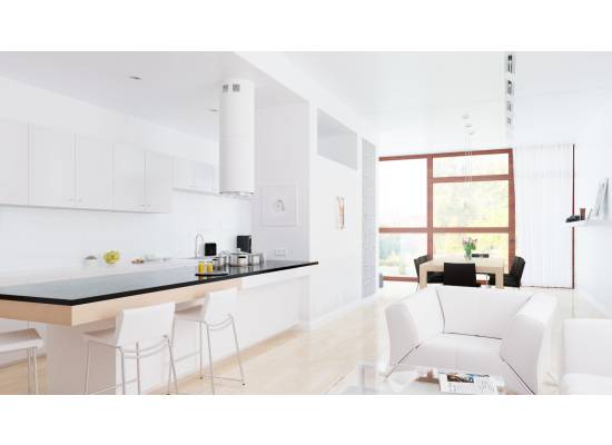 _dodatkowy RABAT 7%_ | _wysyłka 24H*_ | Okap wyspowy GLOBALO CYLINDRO ISOLA 39.7 white | 742 m3/h
