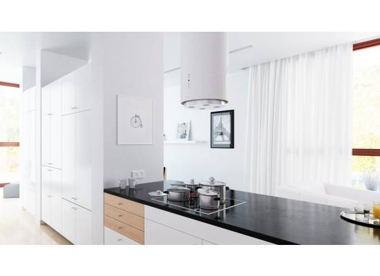 _dodatkowy RABAT 7%_ | _wysyłka 24H*_ | Okap wyspowy GLOBALO CYLINDRO ISOLA 39.7 white | 742 m3/h