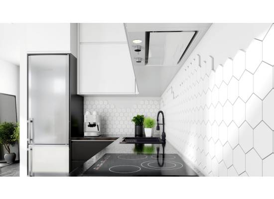 Okap do zabudowy GLOBALO FLOWERI 60.2 white | 570 m3/h