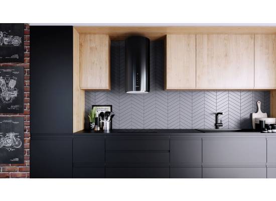 _dodatkowy RABAT 7%_ | _wysyłka 24H*_ | Okap przyścienny GLOBALO HEWENO 39.3 black | 660 m3/h