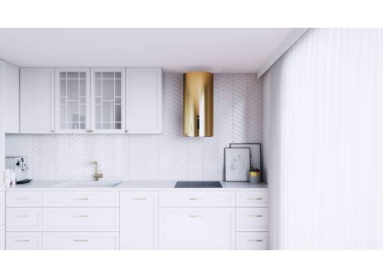 _dodatkowy RABAT 15%_ | Okap przyścienny GLOBALO HEWENO 39.3 light gold | 660 m3/h
