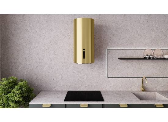 _dodatkowy RABAT 15%_ | Okap przyścienny GLOBALO HEWENO 39.3 light gold mat | 660 m3/h