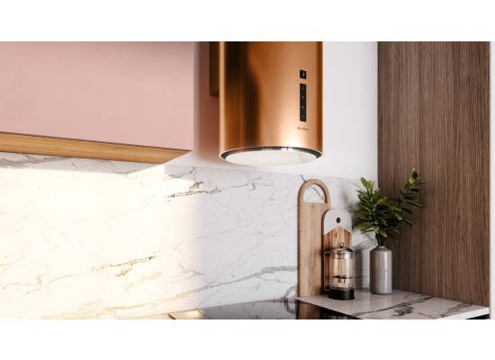 _dodatkowy RABAT 15%_ | Okap przyścienny GLOBALO HEWENO 39.3 copper mat | 660 m3/h