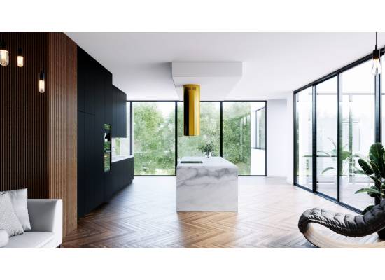 _dodatkowy RABAT 15%_ | Okap wyspowy GLOBALO HEWENO ISOLA 39.2 gold | 675 m3/h