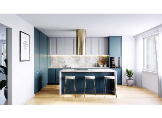 _dodatkowy RABAT 15%_ | Okap wyspowy GLOBALO HEWENO ISOLA 39.2 light gold | 675 m3/h