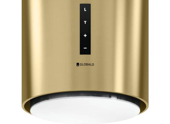 _dodatkowy RABAT 15%_ | _wysyłka 24H*_ | Okap wyspowy GLOBALO HEWENO ISOLA 39.2 light gold mat | 675 m3/h