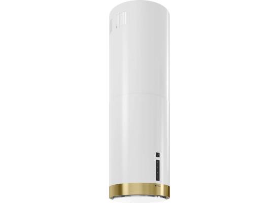 _dodatkowy RABAT 15%_ | Okap wyspowy GLOBALO HEWENO ISOLA 39.2 white / light gold mat ring | 675 m3/h