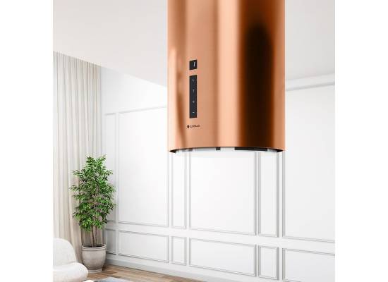 _dodatkowy RABAT 15%_ | _wysyłka 24H*_ | Okap wyspowy GLOBALO HEWENO ISOLA 39.2 copper mat | 675 m3/h