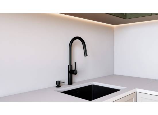 _dodatkowy RABAT 7%_ | _wysyłka 24H*_ | Dozownik GLOBALO INTIO black (czarny mat)